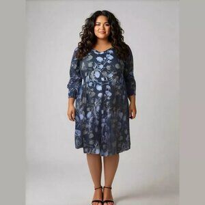 LuLaRoe Ava Mutton Sleeve Dress NWT